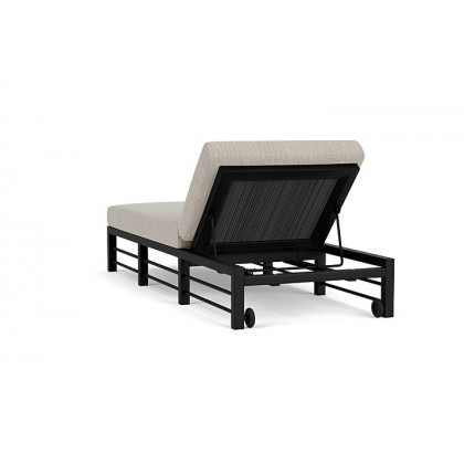 Lloyd Flanders™ Southport Chaise  - Charcoal, Callen Celadon