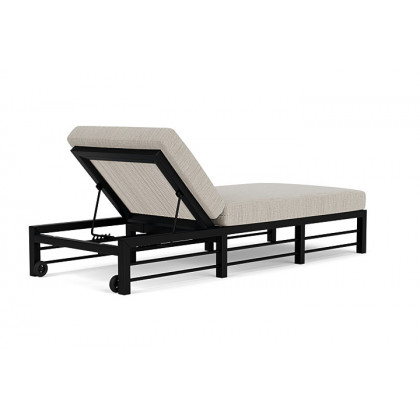 Lloyd Flanders™ Southport Chaise  - Antique White, Callen Celadon