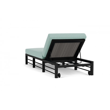 Lloyd Flanders™ Southport Chaise  - Pewter, Unearth Dew