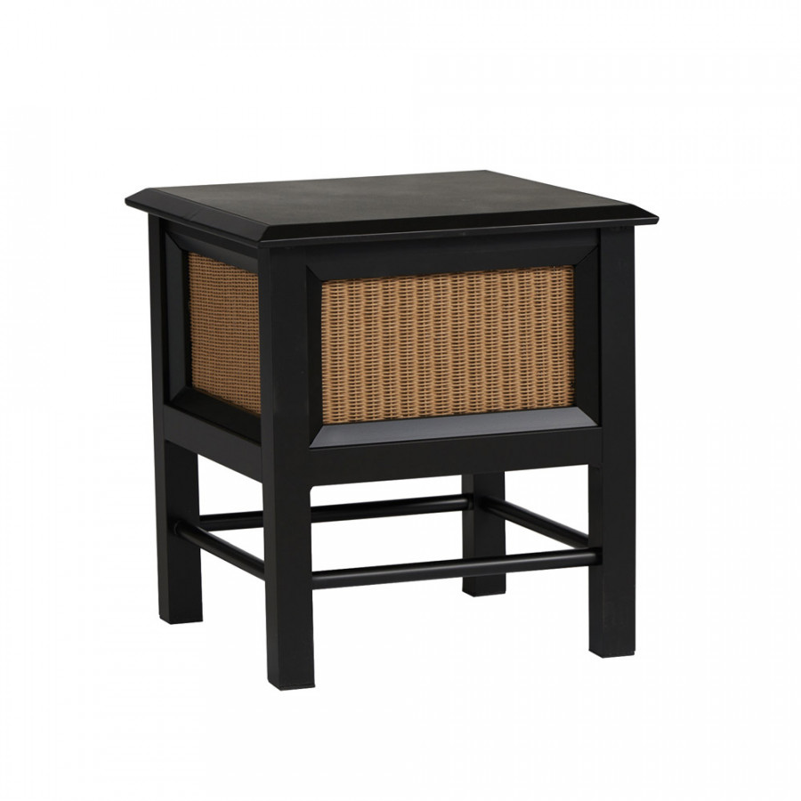 Lloyd Flanders™ Southport 18" Square End Table - Ebony,