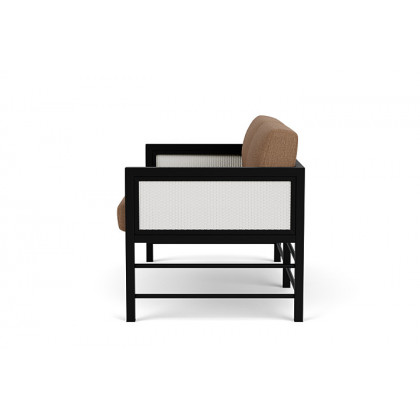Lloyd Flanders™ Southport Loveseat - Matte White, Canvas Natural