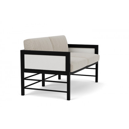 Lloyd Flanders™ Southport Loveseat - Matte White, Callen Celadon