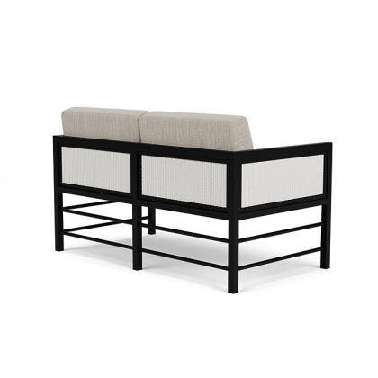 Lloyd Flanders™ Southport Loveseat - Matte White, Callen Celadon