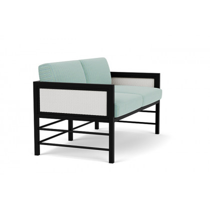 Lloyd Flanders™ Southport Loveseat - Matte White, Unearth Dew