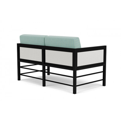 Lloyd Flanders™ Southport Loveseat - Matte White, Unearth Dew