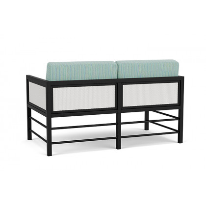 Lloyd Flanders™ Southport Loveseat - Matte White, Unearth Dew