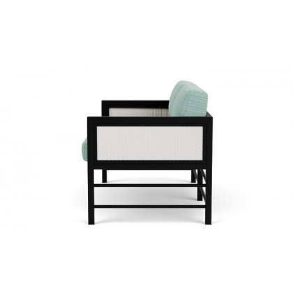 Lloyd Flanders™ Southport Loveseat - Matte White, Unearth Dew