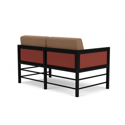 Lloyd Flanders™ Southport Loveseat - Terracotta, Canvas Natural