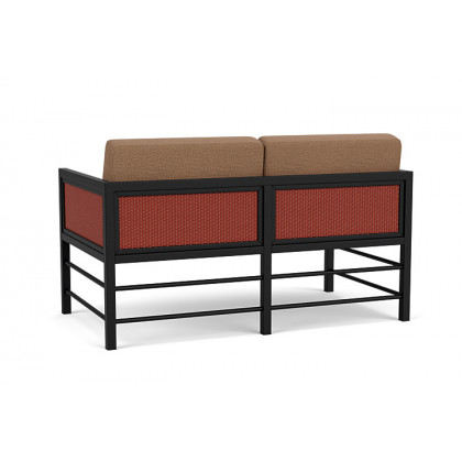 Lloyd Flanders™ Southport Loveseat - Terracotta, Canvas Natural