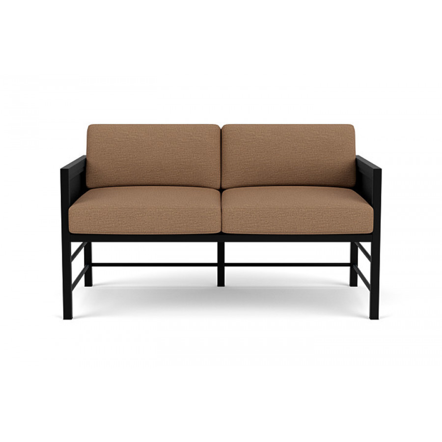 Lloyd Flanders™ Southport Loveseat - Ebony, Canvas Natural