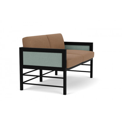 Lloyd Flanders™ Southport Loveseat - Sea Glass, Canvas Natural