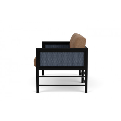 Lloyd Flanders™ Southport Loveseat - Denim Blue, Canvas Natural