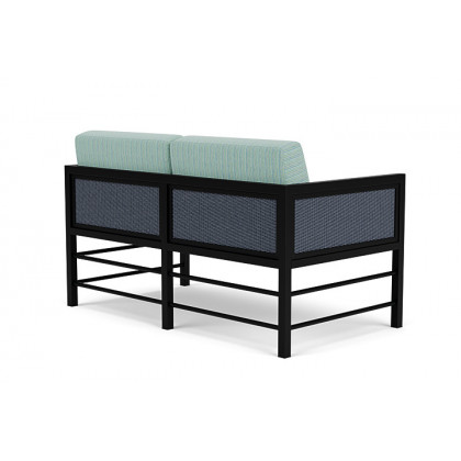 Lloyd Flanders™ Southport Loveseat - Denim Blue, Unearth Dew