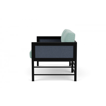 Lloyd Flanders™ Southport Loveseat - Denim Blue, Unearth Dew