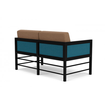 Lloyd Flanders™ Southport Loveseat - Peacock, Canvas Natural