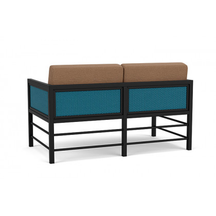 Lloyd Flanders™ Southport Loveseat - Peacock, Canvas Natural