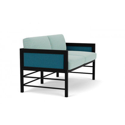 Lloyd Flanders™ Southport Loveseat - Peacock, Unearth Dew