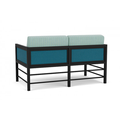 Lloyd Flanders™ Southport Loveseat - Peacock, Unearth Dew