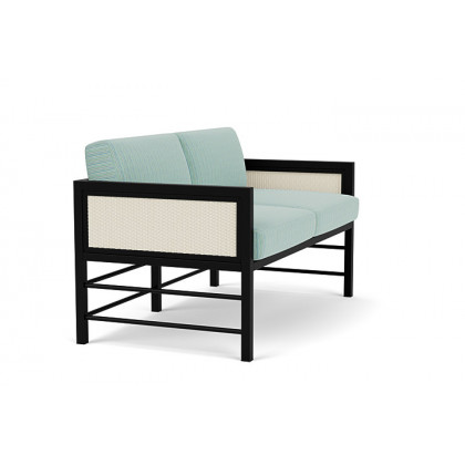 Lloyd Flanders™ Southport Loveseat - Ivory, Unearth Dew