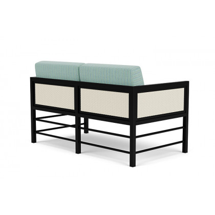Lloyd Flanders™ Southport Loveseat - Ivory, Unearth Dew