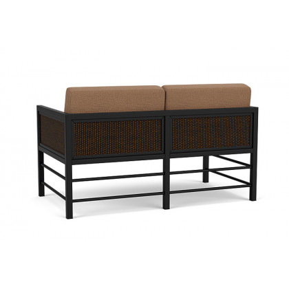 Lloyd Flanders™ Southport Loveseat - Mink, Canvas Natural