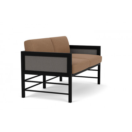 Lloyd Flanders™ Southport Loveseat - Pewter, Canvas Natural