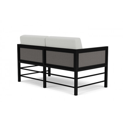 Lloyd Flanders™ Southport Loveseat - Pewter, Loveboat Mint