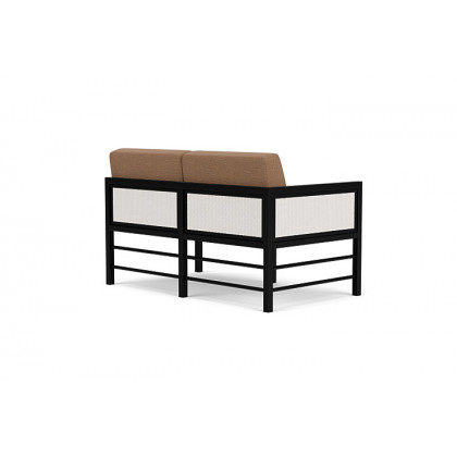 Lloyd Flanders™ Southport Right Arm Loveseat - White, Canvas Natural