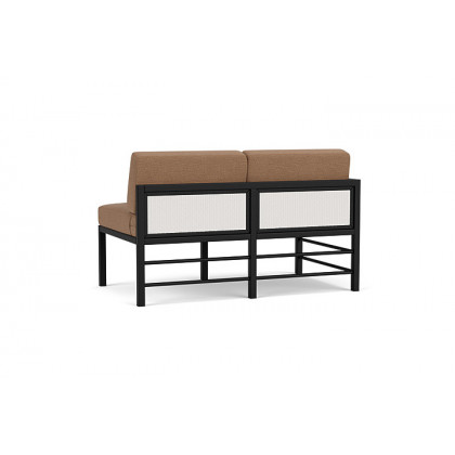 Lloyd Flanders™ Southport Right Arm Loveseat - White, Canvas Natural
