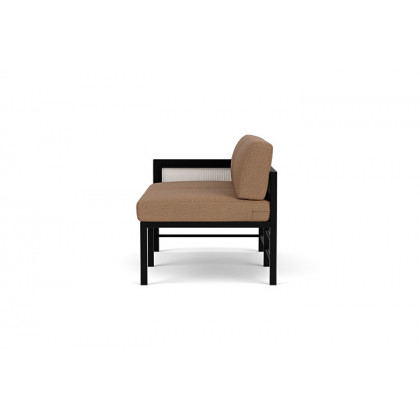 Lloyd Flanders™ Southport Right Arm Loveseat - White, Canvas Natural