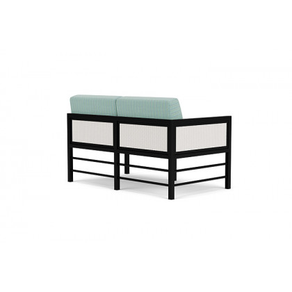 Lloyd Flanders™ Southport Right Arm Loveseat - White, Unearth Dew