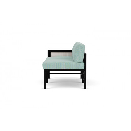 Lloyd Flanders™ Southport Right Arm Loveseat - White, Unearth Dew
