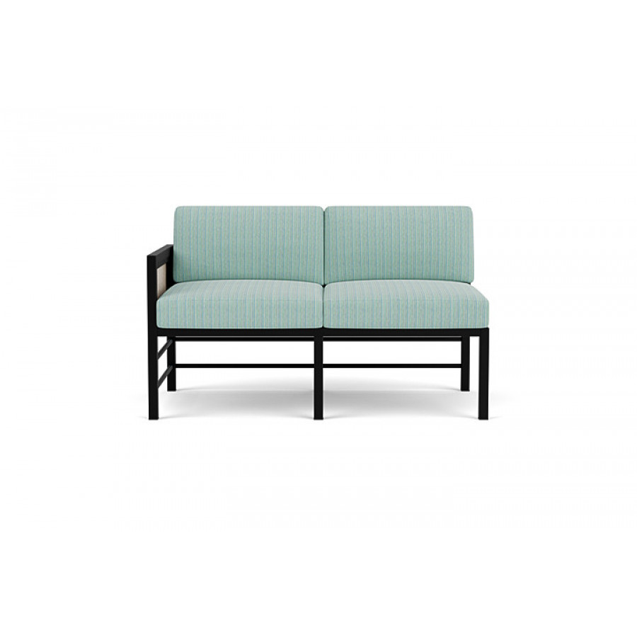 Lloyd Flanders™ Southport Right Arm Loveseat - Linen, Unearth Dew