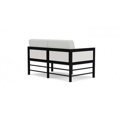 Lloyd Flanders™ Southport Right Arm Loveseat - Matte White, Loveboat Mint