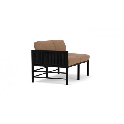 Lloyd Flanders™ Southport Right Arm Loveseat - Ebony, Canvas Natural