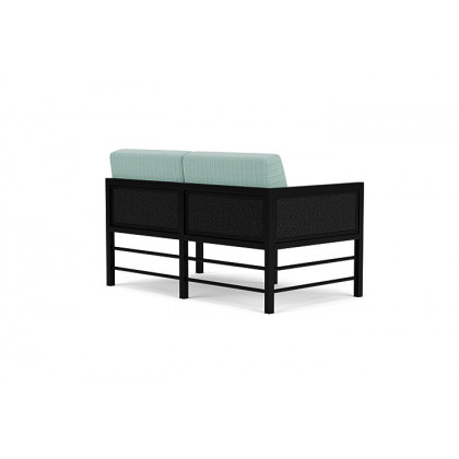 Lloyd Flanders™ Southport Right Arm Loveseat - Ebony, Unearth Dew