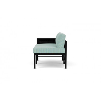 Lloyd Flanders™ Southport Right Arm Loveseat - Ebony, Unearth Dew