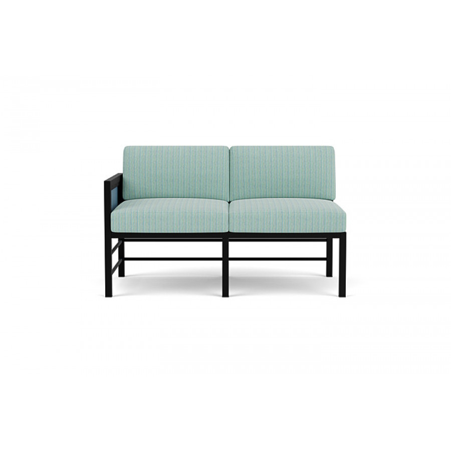 Lloyd Flanders™ Southport Right Arm Loveseat - Stillwater, Unearth Dew