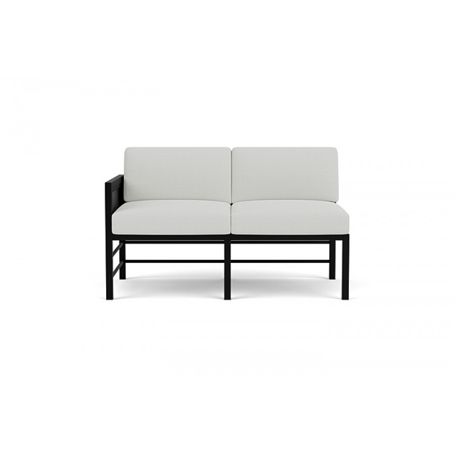 Lloyd Flanders™ Southport Right Arm Loveseat - Charcoal, Loveboat Mint