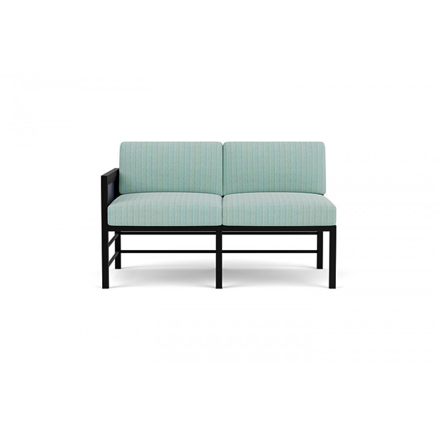 Lloyd Flanders™ Southport Right Arm Loveseat - Denim Blue, Unearth Dew