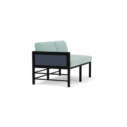 Lloyd Flanders™ Southport Right Arm Loveseat - Denim Blue, Unearth Dew
