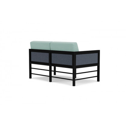Lloyd Flanders™ Southport Right Arm Loveseat - Denim Blue, Unearth Dew