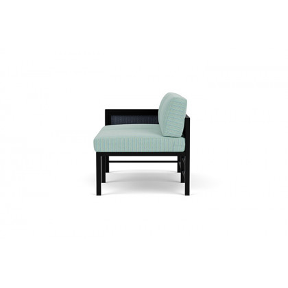 Lloyd Flanders™ Southport Right Arm Loveseat - Denim Blue, Unearth Dew