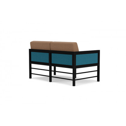 Lloyd Flanders™ Southport Right Arm Loveseat - Peacock, Canvas Natural