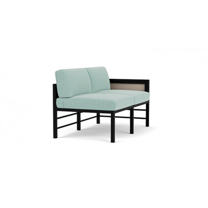 Lloyd Flanders™ Southport Left Arm Loveseat - Linen, Unearth Dew