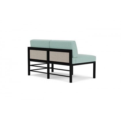 Lloyd Flanders™ Southport Left Arm Loveseat - Linen, Unearth Dew