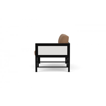 Lloyd Flanders™ Southport Left Arm Loveseat - Matte White, Canvas Natural