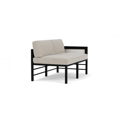 Lloyd Flanders™ Southport Left Arm Loveseat - Matte White, Callen Celadon