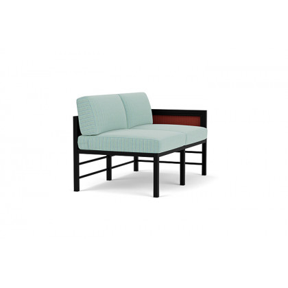 Lloyd Flanders™ Southport Left Arm Loveseat - Terracotta, Unearth Dew