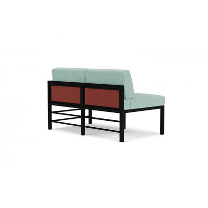 Lloyd Flanders™ Southport Left Arm Loveseat - Terracotta, Unearth Dew